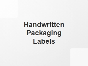 Handwritten Typefaces for Packaging Labels